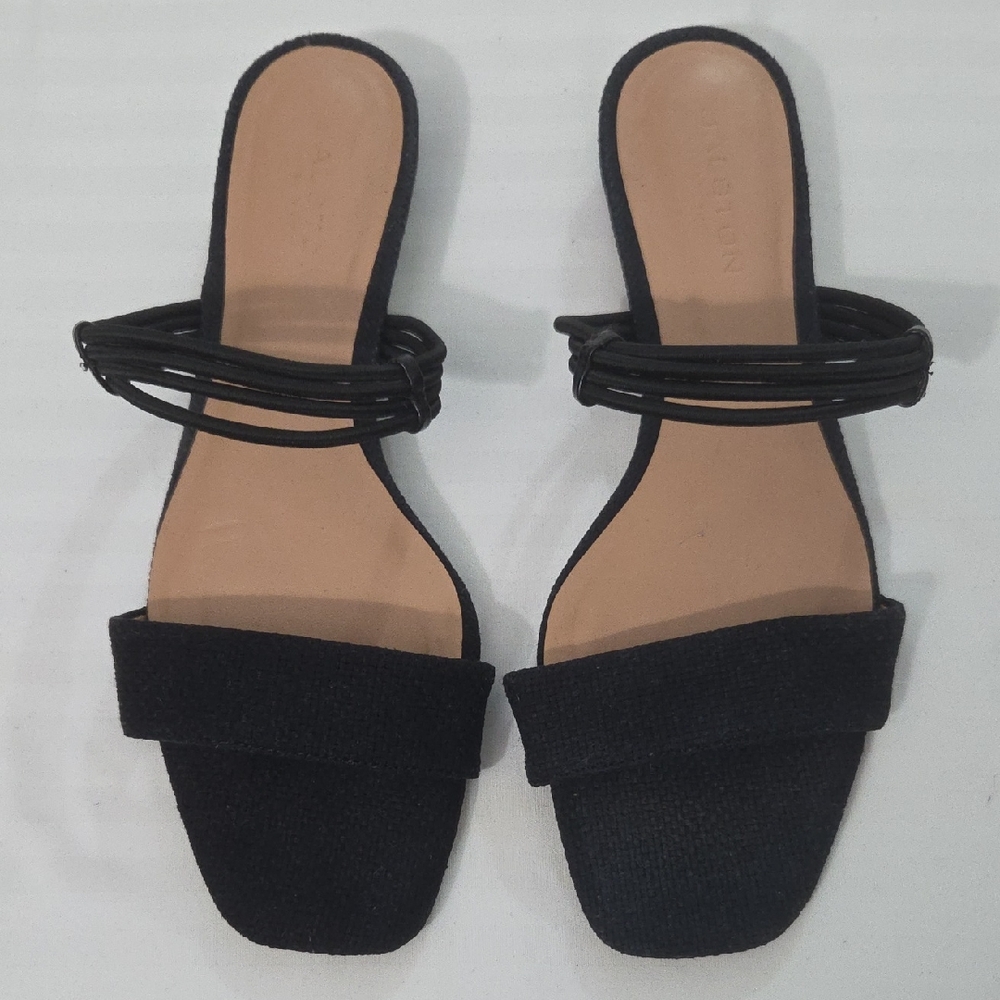 HALSTON HERITAGE, Black Strappy Sandals